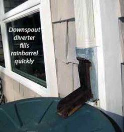 rain barrel downspout diverter