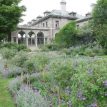 Formal gardens at Harkness State Park